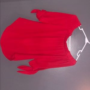 red blouse